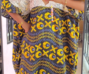 Robe tissu pagne